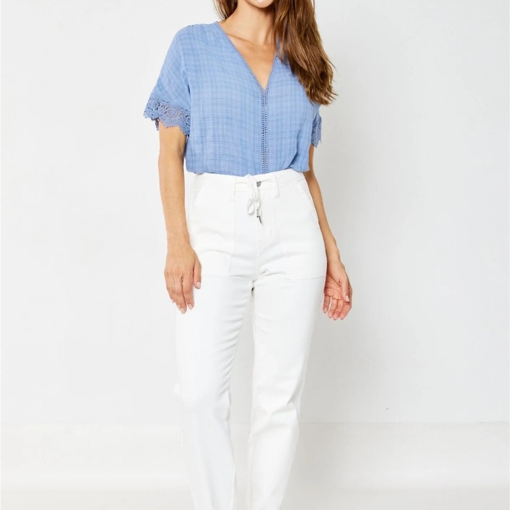 Judy Blue White Denim Joggers